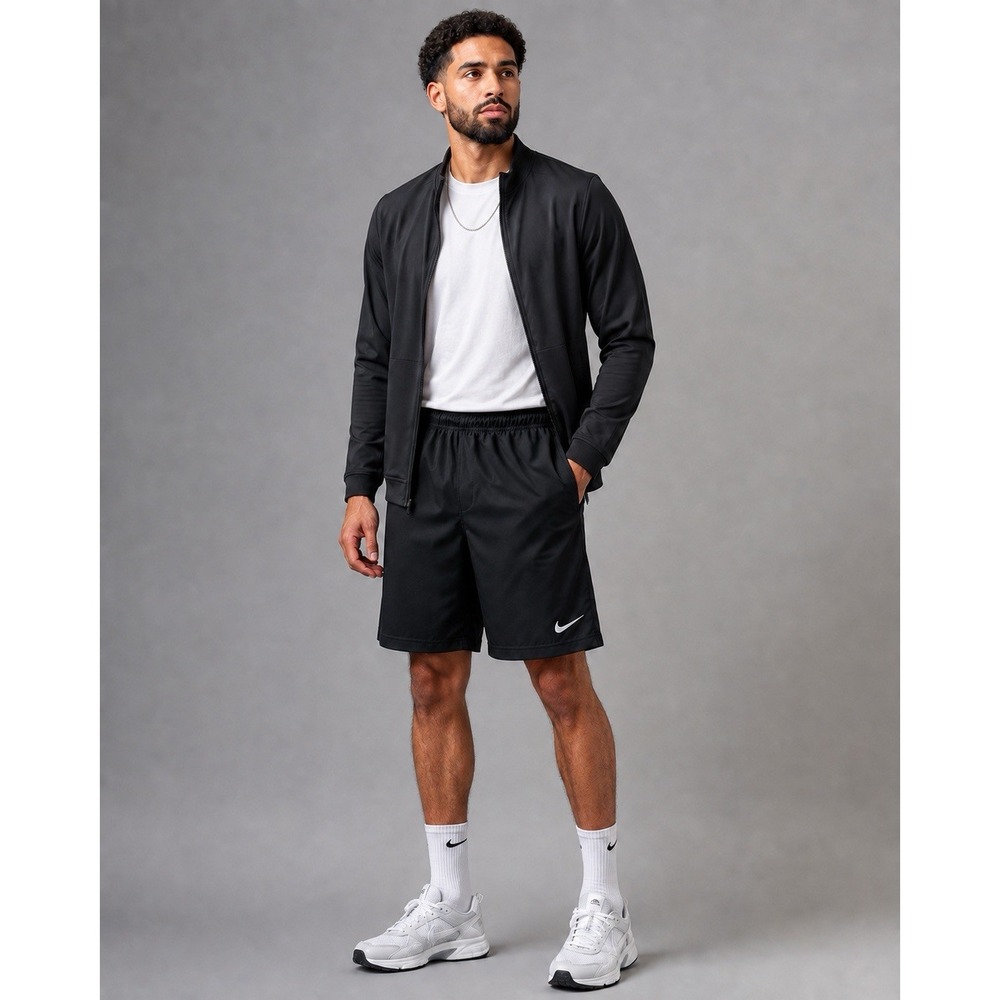 Nike Dri-FIT Men's Athletic Shorts 2XL Black 34" Waist 9" Inseam Mesh